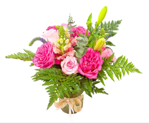 Vase Blushing Garden