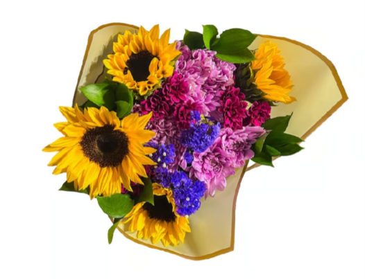 Bright & Cheerful Sunflower Daisy Bouquet