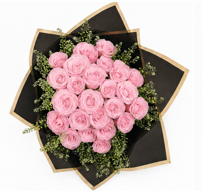 Blush 24 Light Pink Roses Bouquet